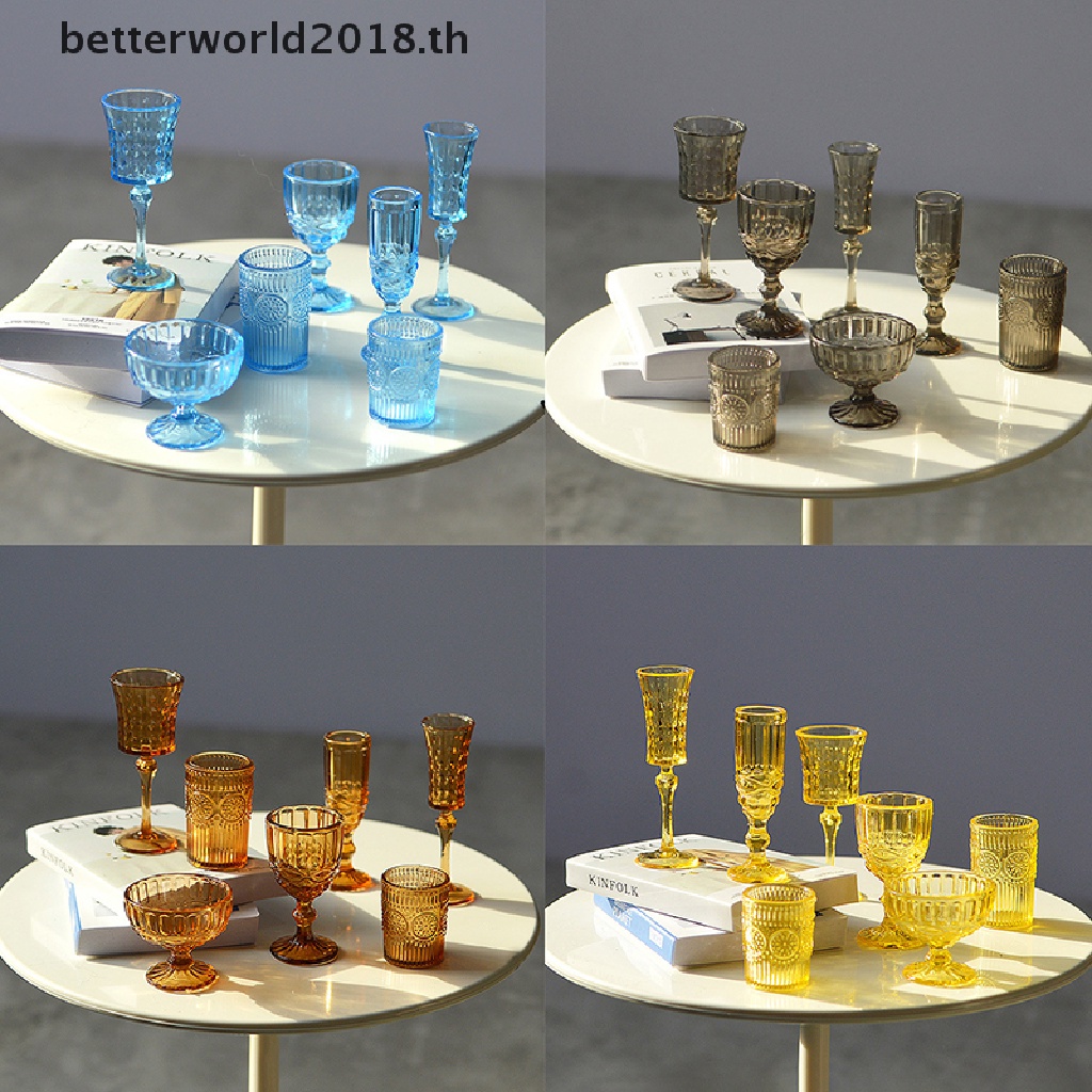 betterworld2018-โมเดลแก้วไวน์-แชมเปญ-แก้วน้ําแกะสลักจิ๋ว-1-6-สําหรับตกแต่งบ้านตุ๊กตา-7-ชิ้น-ต่อชุด-th