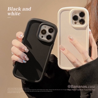 เคสโทรศัพท์มือถือ ซิลิโคนนิ่ม ลายน่ารัก สีดํา สีขาว สําหรับ iPhone 14 13 12 11 Pro Max X Xr Xs Max