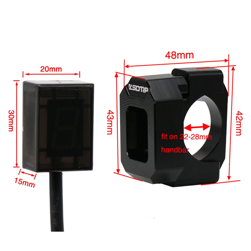 1-6 Speed Gear Display Indicator Ecu Direct Mount For Honda For Kawasaki Er6n Ninja 650 Ninja