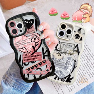 เคสโทรศัพท์มือถือ TPU ลายหน้ายิ้ม สีชมพู สําหรับ OPPO A17 A57 2022 A15 A16 A16K A54 A12 A5S A7 A94 A93 A3S A11k A53 A31 A52 A92 A37 F9 A1K A76 A36 5F A9 2020 DGX