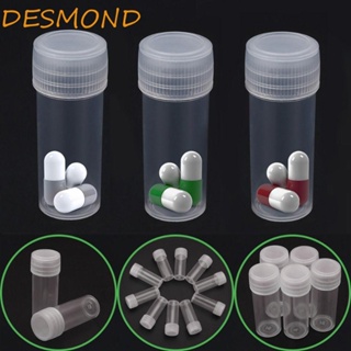 Desmond 20 ชิ้น ขวดตัวอย่าง สีขาว ขวดขนาดเล็ก ขวดใส่ยา ขวดพลาสติก หลอดทดสอบ ใส