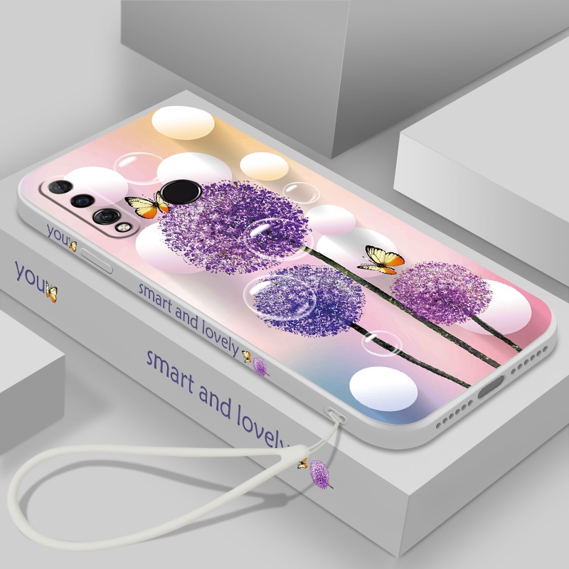 เคส-huawei-y6p-ดอกแดนดิไลอ้อน-ขอบตรง-รวมทุกอย่าง-เลนส์-ซิลิโคนนิ่ม-เคสโทรศัพท์มือถือ-กันกระแทก