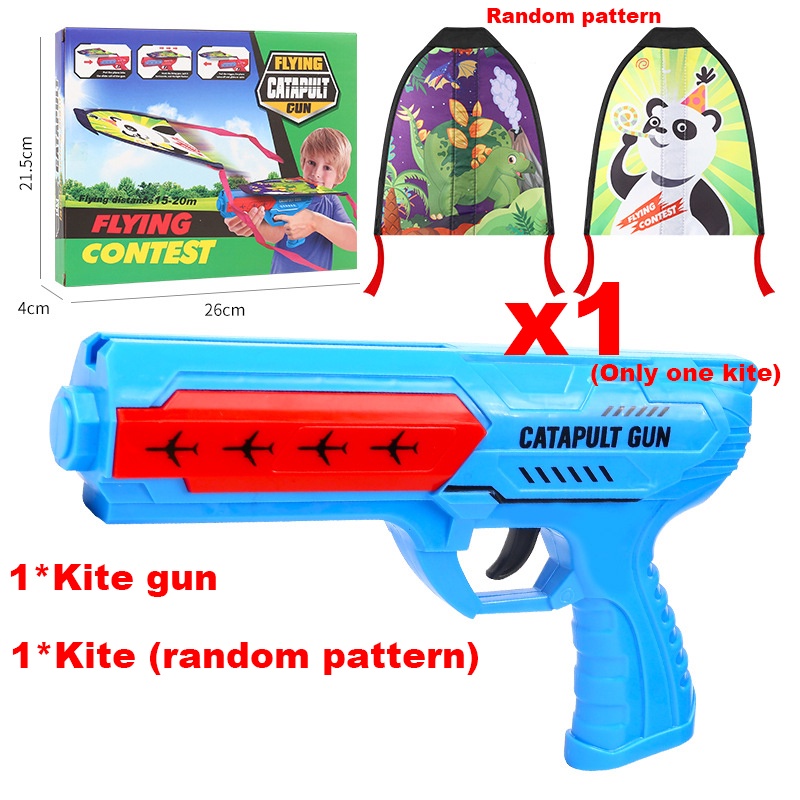 พร้อมส่ง-ปืนว-catapult-kite-แถมเชือกฟรี-ว่าว-กลางแจ้งหนังสติ๊กปืนวของเล่นเด็กของเล่น-ของขวัญกีฬาสำหรับเด็ก