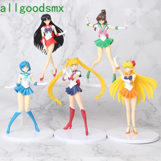 Allgoods ตุ๊กตาฟิกเกอร์ Sailor Moon Sailor Moon 18 ซม. 5 ชิ้น/ชุดสําหรับเด็ก
