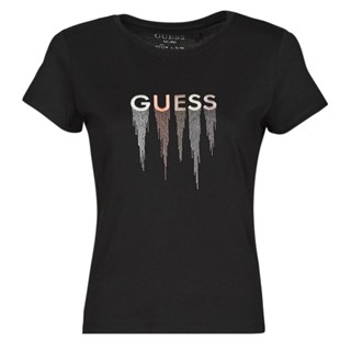 Guesst เสื้อเชิ้ตแขนสั้น ผ้าฝ้าย พิมพ์ลาย ทรงหลวม อินเทรนด์เรียบง่าย สําหรับผู้ชาย และผู้หญิง