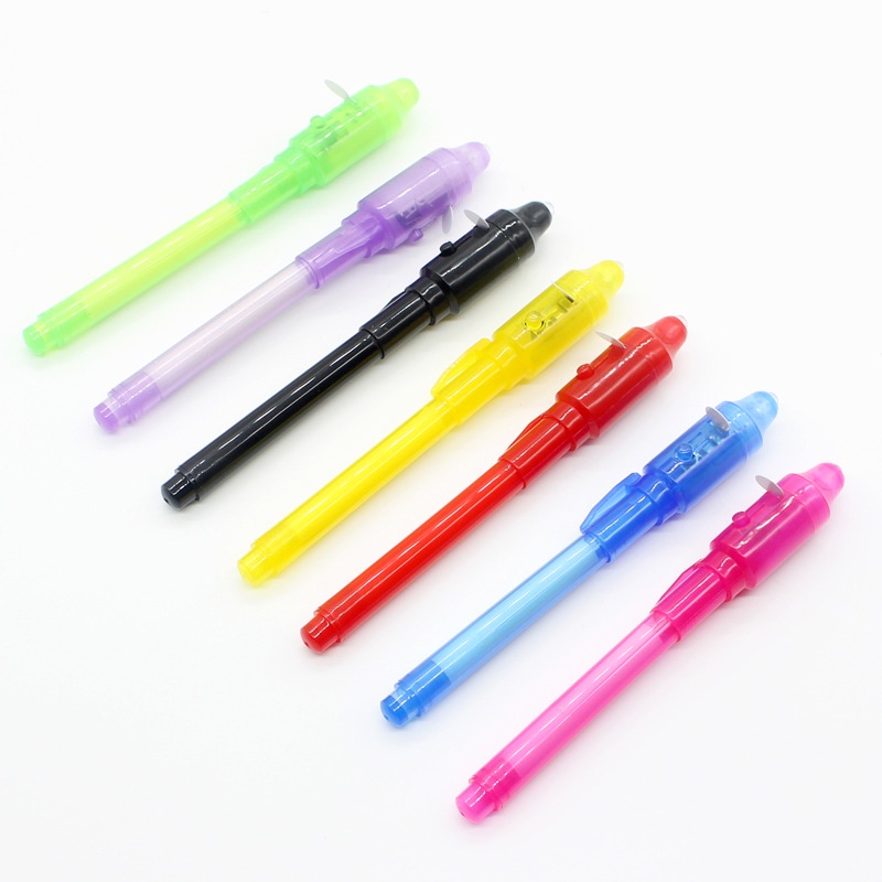 ปากกาหมึกที่มองไม่เห็น-uv-พร้อมโคมไฟ-uv-ปากกาเรืองแสงที่มองไม่เห็น-ปากกาตรวจสอบเงิน-ปากกามายากล-พร็อพของเล่นเด็ก