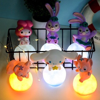 โคมไฟกลางคืน ลายการ์ตูน Cinnamoroll My Melody Kulomi Sanrio เหมาะกับของขวัญ สําหรับตกแต่งห้องเด็ก