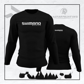 เสื้อยืดแขนยาว พิมพ์ลาย SHIMANO Memancing Fishing สําหรับผู้ชาย