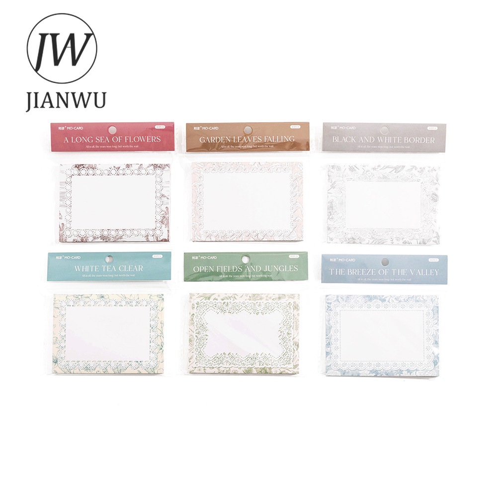jianwu-แผ่นกระดาษโน๊ต-ลายดอกไม้-80-แผ่น-diy