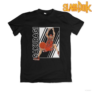 S-5XL ag Tshirt Anime Slam Dunk Sakuragi Hanamichi Short Sleeve Top Casual Loose Tee Unisex Shirt Plus Size_08
