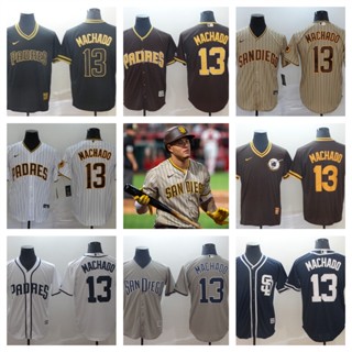 MLB San Diego Padres Manny Machado เบสบอลเสื้อยืดผู้ชายผู้ชาย 01