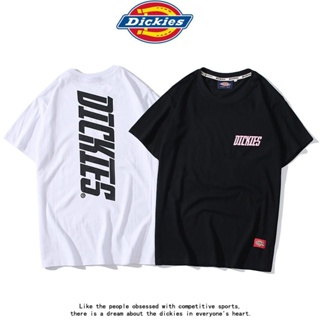 เสื้อยืดแขนสั้น ผ้าฝ้ายแท้ พิมพ์ลาย Dickies แฟชั่นสําหรับผู้ชายและผู้หญิง