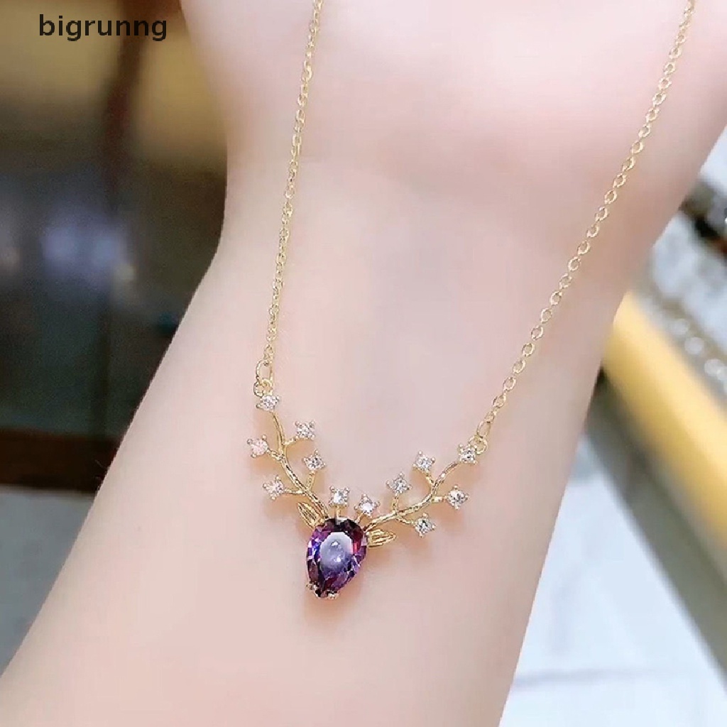 bigrunng-สร้อยคอโซ่-จี้กวางตัวน้อย-กวางตัวเล็ก-ของขวัญวันเกิด-แฟชั่น-สําหรับผู้หญิง