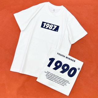 Korean 1980-1987 year Creative for Men and Women T-shirt (White)_03