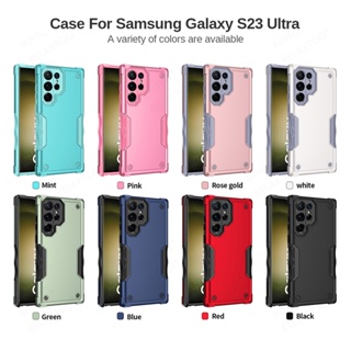เคสโทรศัพท์มือถือ พลาสติกแข็ง TPU กันกระแทก ลายธงทหาร สําหรับ Samsung Galaxy S23 Ultra S23 S23+