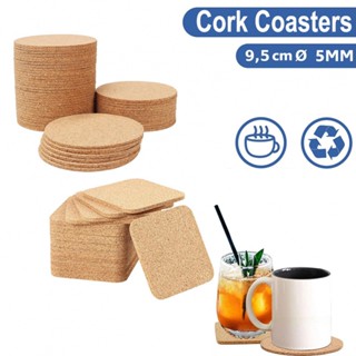 Cork Coaster Coffee Cup Pad Drinks Holder For Home Kitchen Supplies Round/Square