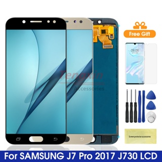 หน้าจอแสดงผล Lcd ดิจิไทเซอร์ J7 2017 สําหรับ Samsung Galaxy J7 Pro 2017 J7 2017 J730 J730