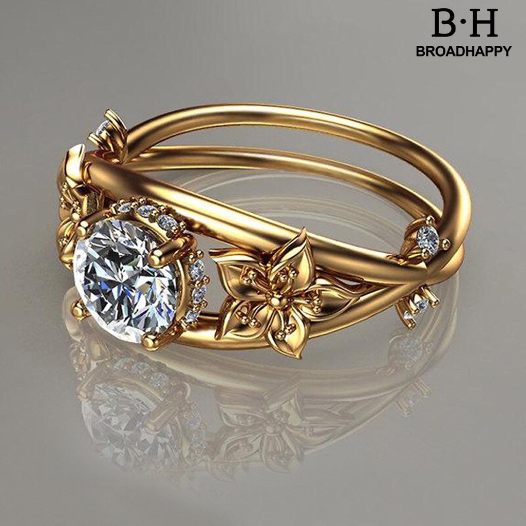 bh-ผู้หญิง-แหวนดอกไม้-สองชั้น-เครื่องประดับ-ประกาย-รูปลักษณ์แฟชั่น-แหวนนิ้ว-สําหรับงานแต่งงาน