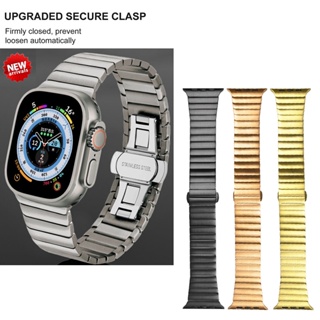 สายนาฬิกาข้อมือสเตนเลส สําหรับ Apple Watch iWatch Ultra 49 มม. 7 8 45 มม. 41 มม. 44 มม. 42 มม. 40 มม. 38 มม.