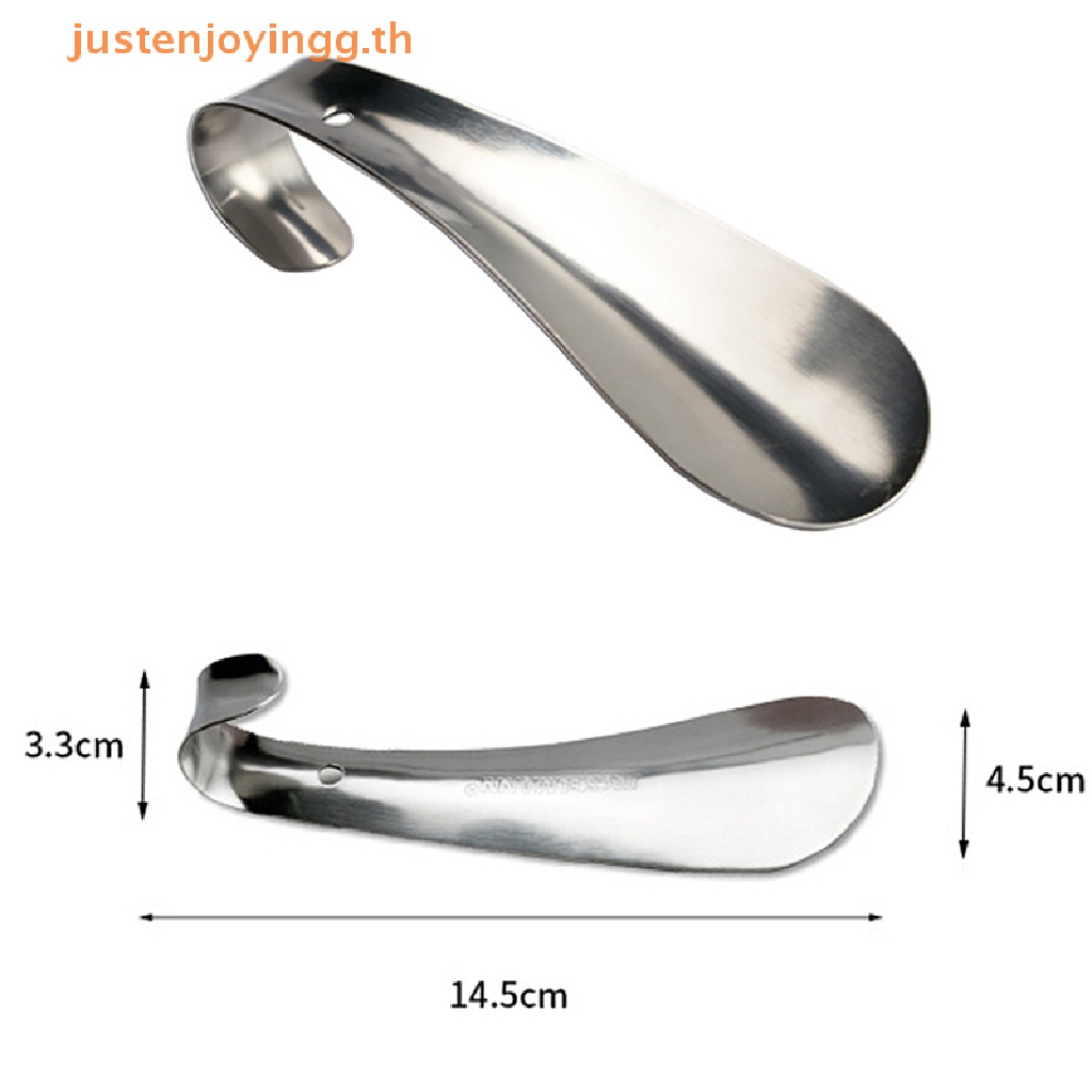 { justenjoyingg.th } 1Pc professional stainless steel silver metal shoe ...