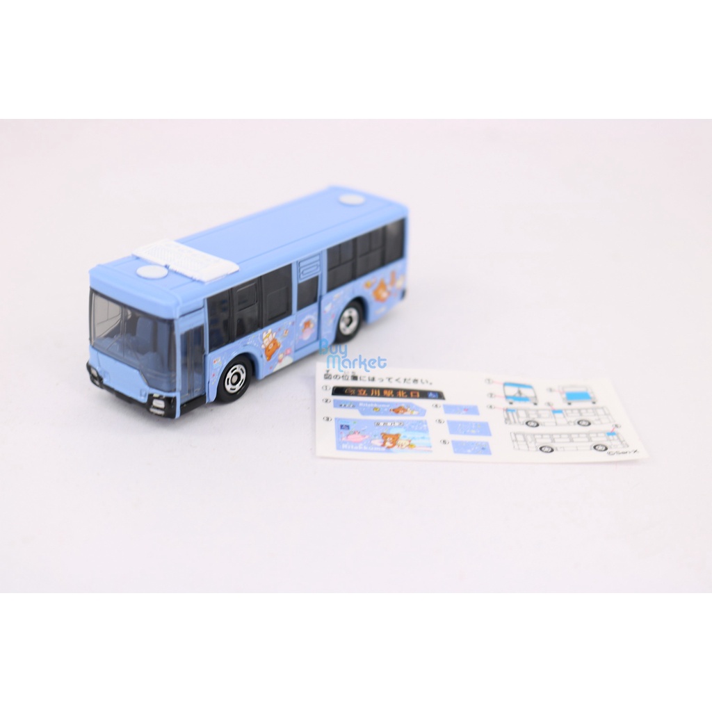 ของแท้-takara-tomy-tomica-no-8-มิตซูบิชิ-fuso-tachikawa-รถบัส-rilakkuma-1-138-diecast