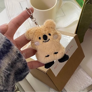 Cute Koala Plush Doll Keychain Ins Cartoon Kangaroo Stuffed Toy Student Bag Decoration Pendant for Kids Friends Holiday Gift