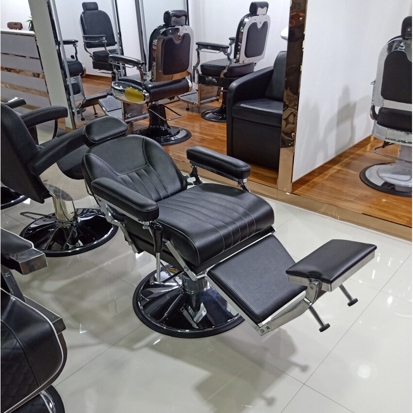 barber-chair-เก้าอี้ตัดผมชาย-บาร์เบอร์-เอนได้-ปรับสูงต่ำได้