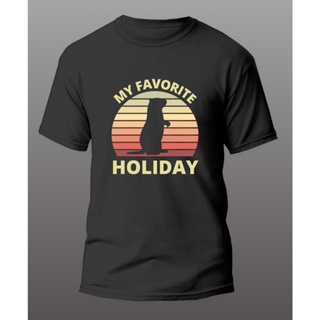 [S-5XL] เสื้อยืด พิมพ์ลาย My Favorite Holiday Groundhog Day สไตล์วินเทจ ย้อนยุค ของขวัญสุดฮา