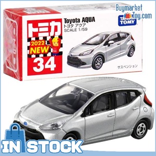[ของแท้] Takara Tomy Tomica Die Cast Car - 1/59 No.034 Toyota Aqua