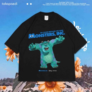 เสื้อยืดผ้าฝ้ายพิมพ์ลายขายดี เสื้อยืด ขนาดใหญ่ พิมพ์ลาย MONSTER INC | เสื้อยืด ขนาดใหญ่ | เสื้อยืด ขนาดใหญ่ | Monster IN