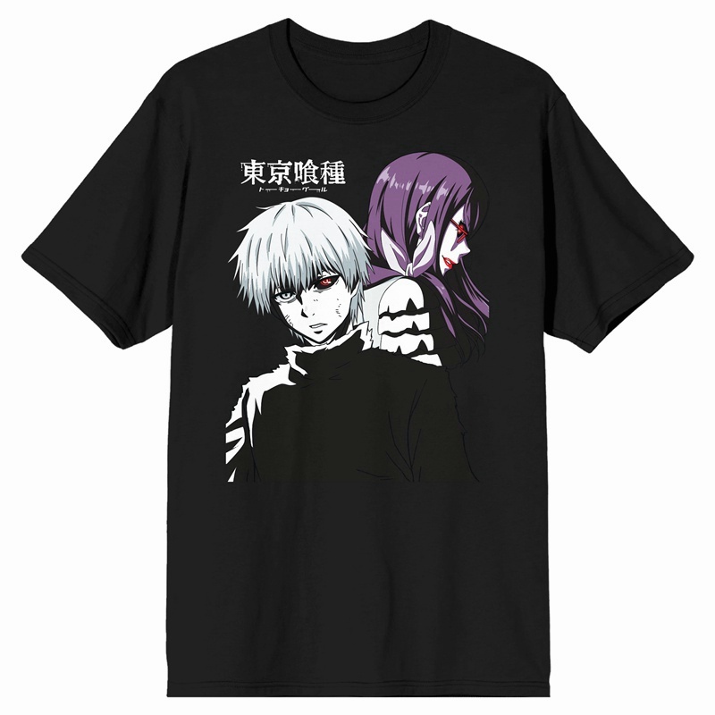 เสื้อยืด-tokyo-ghoul-kaneki-rize-เสื้อผ้าคู่รักชายหญิง