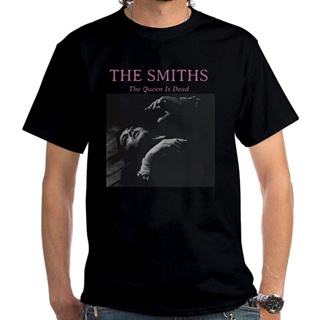 เสื้อยืดผ้าฝ้ายพิมพ์ลายแฟชั่น เสื้อยืด พิมพ์ลายวง The Smiths Queen is Dead สไตล์วินเทจ