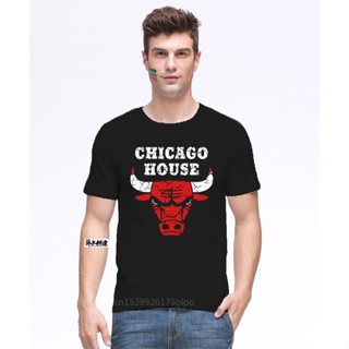 [S-5XL] Chicago House - เสื้อยืดลําลอง แขนสั้น พิมพ์ลาย Bulltyle Frankie Articulations Techno Ibiza เข้ากับทุกการแต่งกาย