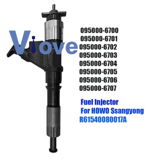 095000-6700 095000-6702 Fuel Injector Nozzle Assy 6701 for HOWO Ssangyong R61540080017A Common Rail Injector