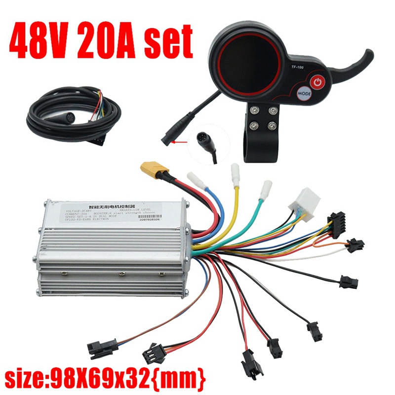 48v-20a-electric-scooter-controller-dashboard-parts-accessory-with-tf-100-display-scooter-for-kugoo-m4-electric-scooter
