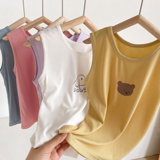 พร้อมส่ง ลดกระหน่ํา เสื้อแขนกุด ผ้าเรยอน แบบบาง ระบายอากาศได้ดี สวมใส่สบาย แฟชั่นฤดูร้อน สไตล์เกาหลี และญี่ปุ่น สําหรับเด็กผู้ชาย และเด็กผู้หญิง