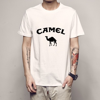 เสื้อยืดแขนสั้นพิมพ์ลาย camel logo แฟชั่นสําหรับผู้ชาย