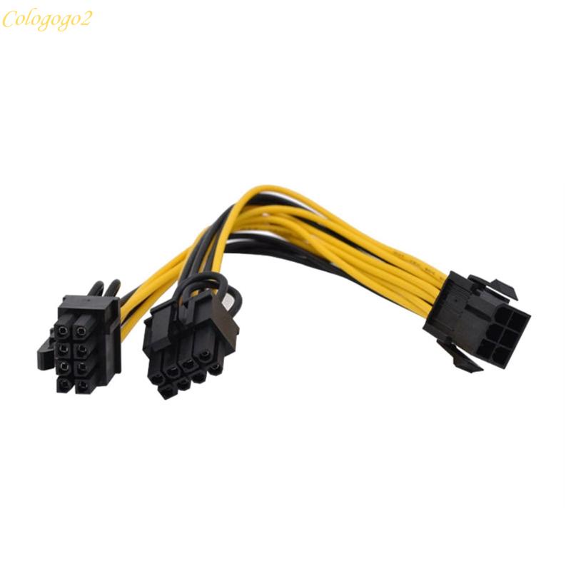 Cologogo2 สายเคเบิลโมดูลาร์ PSU 6 Pin 8 Pin เป็น Dual 8 Pin(6+2) ตัวผู้ ...
