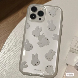 เคสโทรศัพท์มือถือใส แบบนิ่ม ลายกระต่าย สําหรับ Apple Iphone 15promax 14promax 12promax 14 13 11 8P XS XR