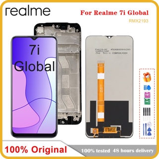 อะไหล่หน้าจอสัมผัส LCD 6.5 นิ้ว แบบเปลี่ยน สําหรับ OPPO Realme 7i Global RMX2193 Realme 7i Global LCD