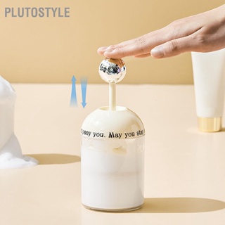 Plutostyle เครื่องทําโฟมล้างหน้า Abs สีขาว สีเงิน ปลอดภัย ผลิตภัณฑ์ดูแลผิวหน้า