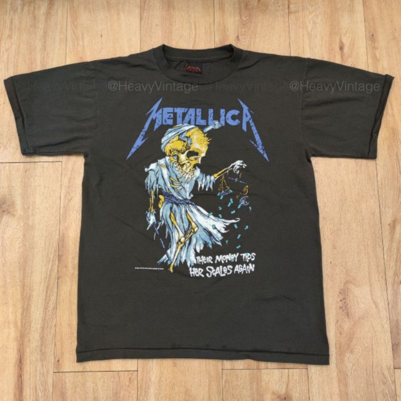 metallica-their-money-tips-her-scalets-again-1994-fade-แมทนางฟ้า-งานฟอกสีเฟด-เสื้อวง-เสื้อทัวร์-เสื้อวงร็อค