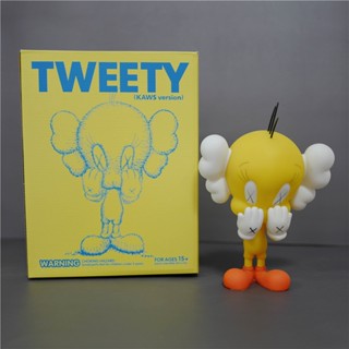 ฟิกเกอร์ตุ๊กตา Kaws Face Up with Hands Kaws Tweety ของเล่นสําหรับเด็ก