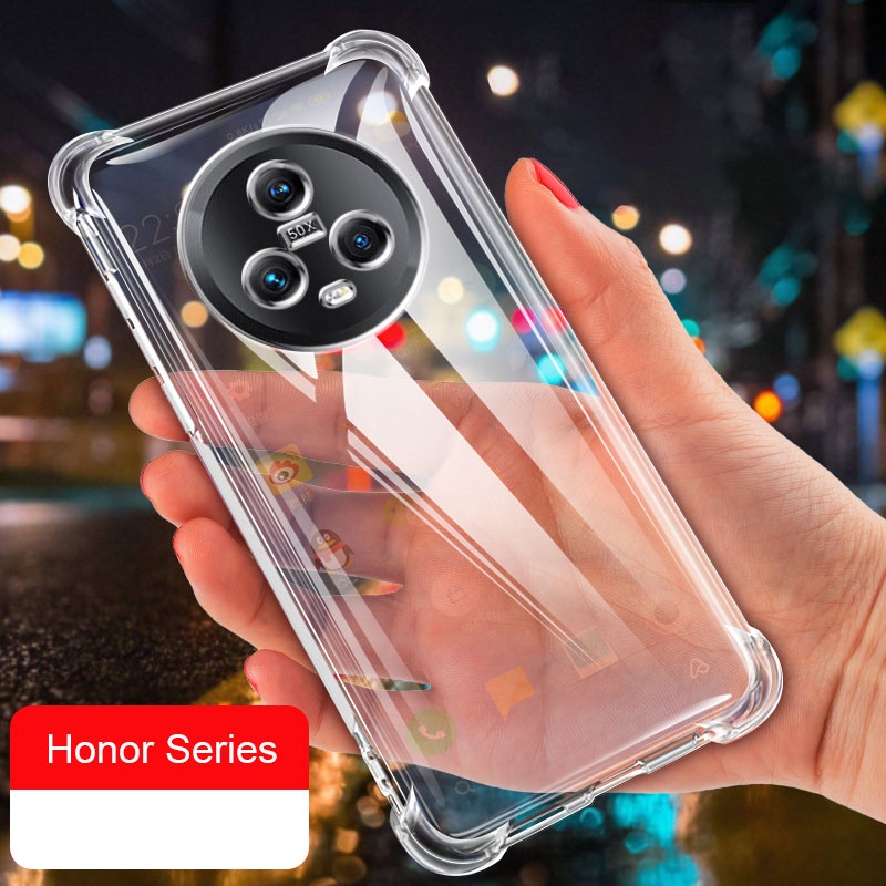 honor-magic-5-pro-5g-magic5-เคสซิลิโคน-tpu-ใส-กันกระแทก-กันตก-ป้องกันอากาศ-แบบบาง-คริสตัล