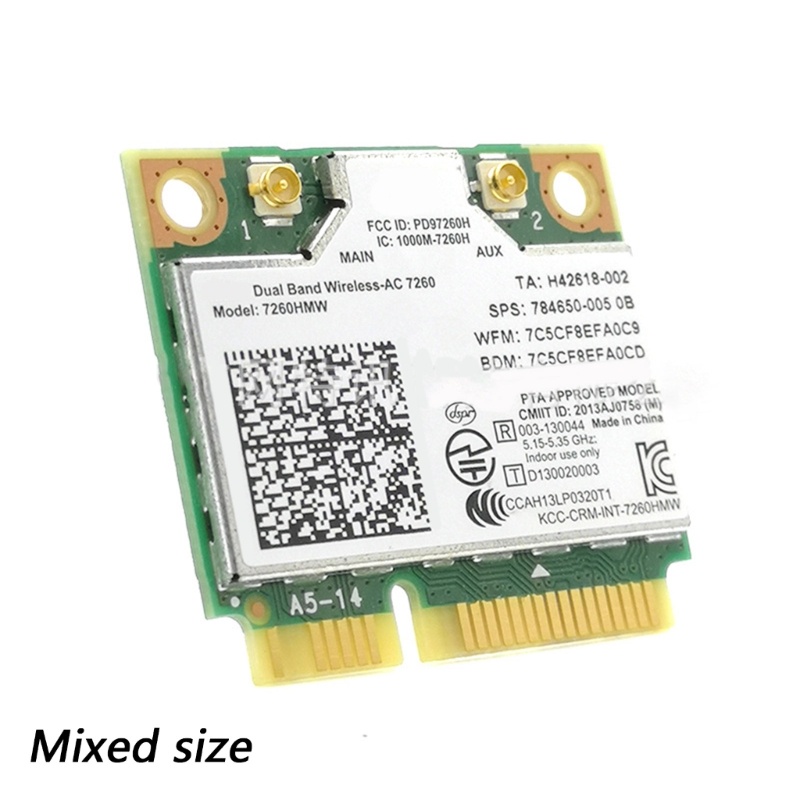 Scheda Di Rete WiFi Mini PCI-E 7260AC - Dual Band 2.4G/5G Con Bluetooth 4.0 - Foto 3