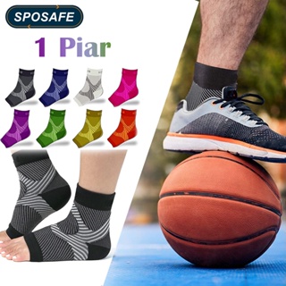 Sposafe ถุงเท้าบีบอัด 1 คู่ สําหรับปลูกต้นไม้ Fasciitis บรรเทาอาการปวดเท้า สําหรับผู้หญิง ผู้ชาย ฟุตบอล บาสเก็ตบอล วอลเลย์บอล วิ่ง เดิน ภูเขา ถุงเท้าเท้า สําหรับปลูกต้นไม้