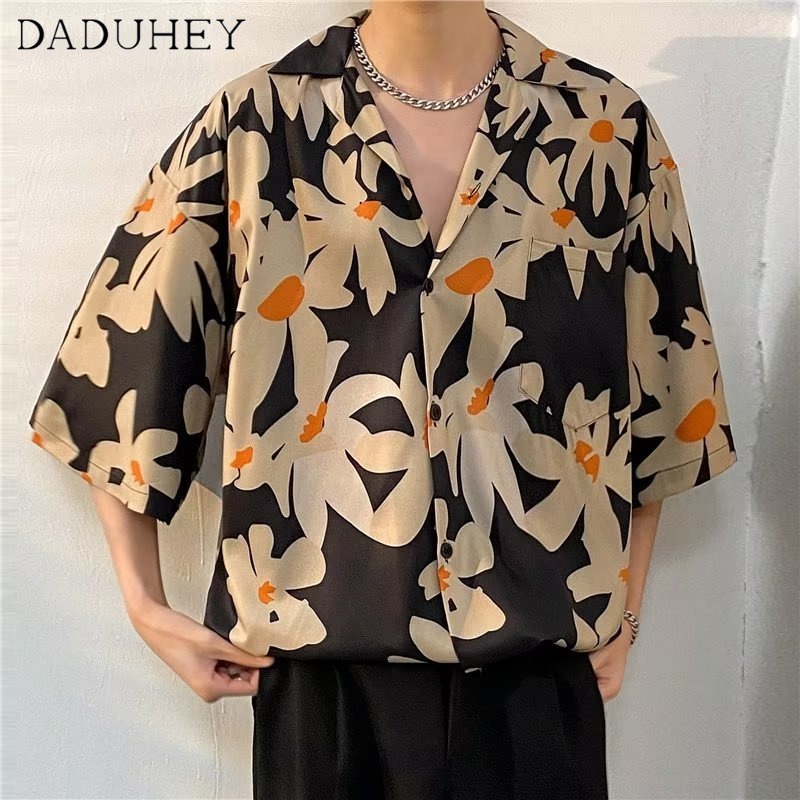 daduhey-male-2023-new-fashion-hip-hop-trendy-loose-top-korean-style-hawaiian-style-short-sleeve-shirt