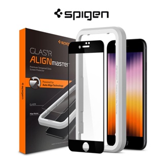 Spigen iPhone SE (2022 / 2020) AlignMaster กระจกนิรภัย แบบเต็มจอ iPhone 8 / iPhone 7 ป้องกันหน้าจอ 9H ความแข็ง