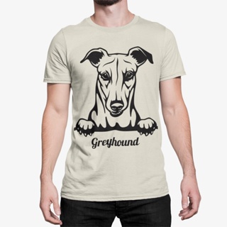 [S-5XL] ใหม่ เสื้อยืดแฟชั่นผู้ชาย พิมพ์ลาย Greyhound ให้เป็นของขวัญ สําหรับสัตว์เลี้ยง สุนัข