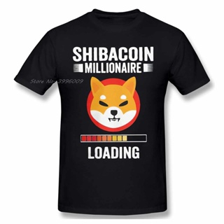 เสื้อยืดคอกลม ผ้าฝ้ายแท้ พิมพ์ลาย Shiba Inu Coin Millionaire Hodl Shib Token Crypto สไตล์วินเทจ สําหรับผู้ชาย